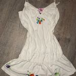 PINK - Victoria's Secret VSPINK early 2000’s White Embroidered Slip Dress  Photo 0