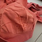 Neon Orange Strappy Sports Bra Size L Photo 3