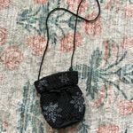 Vintage black hand beaded hono bucket purse Photo 7