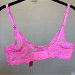 SKIMS  Stretch lace Intimates‎ underwire scoop bra Pink BA-SCP-3575 size 36A Photo 2