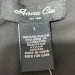 Anna Cai for Francesca’s Women’s Black Fringe Hem Slip Dress Size Large NWT Photo 8