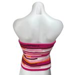 Lovers + Friends  Multicolor Crochet Knit Striped Sleeveless Cami Crop Tube Top S Photo 1