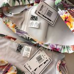 California Sunshine  Bikini Set Crossback High Rise Piping Floral Purple 1X Photo 11