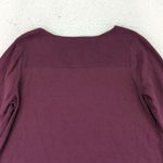 Talbots Woman Burgundy Ribbed Knit Long Sleeve Sweater Size 2X Plus Maroon Wine Photo 7