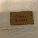 Simple Society  Size 13/31 White Authentic Super High Rise Crop Jeans. New Photo 4