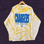 NFL Los Angeles Chargers Gameday Oversize Long Sleeve Tie Dye XL Photo 0