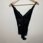 Avid Love Black Lingerie Bodysuit M Womens NWT Lace Surplice V Neck Sexy Size M Photo 3