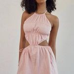 Sabo Caliana Pink Sleeveless Halter Cutout Cami Camisole Mini Tank Dress Size M Size M Photo 0