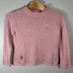 Disney Vintage Store Size XL Winnie The Pooh Snowflake Beaded Wool Blend Sweater Photo 0