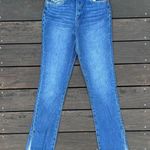 BLANK NYC The Cooper Long Slim Straight High Waisted Straight Leg Blue Jeans Photo 0
