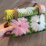 Kate Spade  New York Floral Woven Straw Top Handle Bag Photo 2
