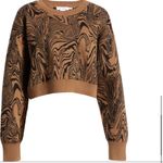 Good American Swirl Intarsia Crop Boxy Sweater NWT
Size 5/6 in Sepia002 Photo 7