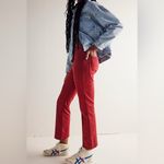 Free People We The In My Feelings Mid Rise Crop Flare Pull On Pant Rust Size XS Photo 1