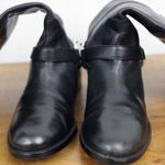 Ralph Lauren Jacqui Black Leather Chain But Riding Style Boots 7.5B Photo 4