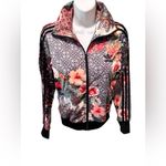 Adidas  Originals Jardim Agharta Farm Firebird Floral Track Jacket Black Sz S Photo 6