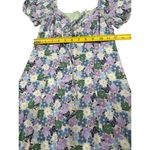 L.A. Hearts XS Floral Butterfly Puff Sleeve Dress Green Photo 3