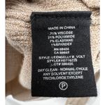 Theory  Leendelly Volt Asymmetrical Sweater Wome's Ribbed Turtleneck Top Tan‎ M Photo 3