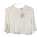 Urban Outfitters  Pins and Needles small lace panel sheer‎ croptop Photo 0