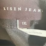 Risen Margo Rhinestone Embellished Mid Rise Crop Straight Jeans Chain Detail 1XL Black Size undefined Photo 9