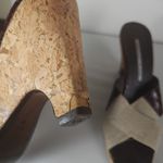 Donald J Pliner Women's Shoes Sandals Wedges Mala Cork Size 8.5 Brown Photo 8