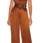NICHOLAS Vera Silk Jumpsuit in Wallflower Orange Photo 0