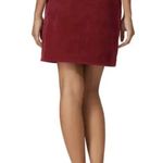 Rebecca Minkoff Brielle Red Corduroy Pocket Button Pencil Skirt Size 0 XS Photo 3