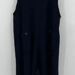 Kleën Linen Viscose Blend‎ Wide Leg Jumpsuit Dark Navy Blue Women’s Size Medium Photo 0