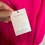 ASOS NWT Lola May trapeze tiered maxi dress with tie neck in hot pink Photo 4