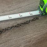 Vintage Y2K Floral Charm Necklace, Flower & Coin Charms, 15.5 inches Brown Photo 3