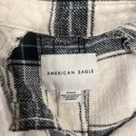 American Eagle Womens M Plaid Amazingly Soft Flannel Balloon Sleeve Button Down Photo 1