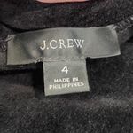 J.Crew  MARIO BELLUCCI Black Velvet Boat neck off shoulder Long Sleeve Dress sz 4 Photo 4