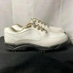 FootJoy  GREEN JOY WO SIZE 7.5 GOLF SHOES OFF WHITE AND TAN GOOD USED CONDITIONI Photo 3