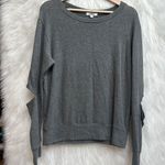 LNA  elbow cut out gray long sleeve sweater shirt Photo 0