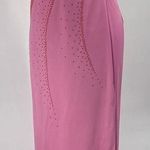 Vintage 90s Rampage Gown One Shoulder Glitter Front Side Slit Maxi Pink Womens 4 Photo 0