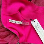 Alice + Olivia NWT Metallic Puff Long Sleeve Sweater Dress Hot Pink Size XL NEW Photo 10
