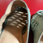 Woven Leather Mule Slides Womens 8 Sage Green Slip Photo 9