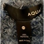 AQUA Cozy Fuzzy Blue Textured Sweater Size XS Photo 5