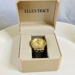 Ellen Tracy ™️ Gold Tone Watch with Rhinestones Photo 7