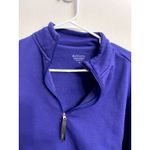 Athleta Altitude Polartec Half Zip Cropped Purple Sweatshirt Size M Cozycore Photo 2