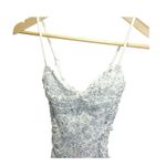 Windsor Juniors Floral Mini Bodycon Dress Size S Sleeveless Sweetheart Blue Whit Photo 2