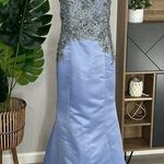 Designer formal beaded sequin embellished gown prom wedding guest dress Purple Size undefined Photo 0
