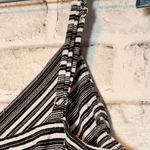 Black and White Pleated Midi romper with Spaghetti Straps Photo 4