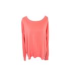 Diesel Coral Pink Knit Sweater Top Cutout Shoulder Detail Long Sleeve Large Photo 5