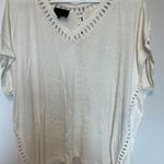 White Oversized Coverup Tshirt Photo 0
