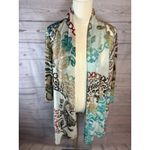 Ali Miles Boho Kimono Cardigan Medium Multicolor Lightweight Open Front Photo 1