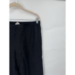 Hot Cotton 100% Linen Wide Leg Pant Women Small Black Minimalist Lagenlook Photo 8