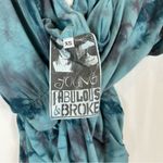 Young Fabulous and Broke ‎ Blue Tie Dye Long Sleeve Romper XS Photo 2