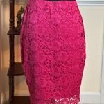 Dorothy Perkins Hot Pink Lace Straight Pencil Skirt Photo 2
