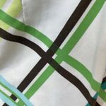 Roxy Vintage Y2K Board Shorts Womens Sz 5 White Blue Green Brown Plaid Photo 8