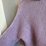 Anthropologie Moth Oversized Purple Turtleneck Wool Blend Sweater Photo 1